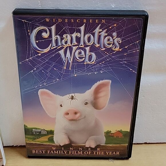 Charlotte's Web vhs movie and 2 paperback books + DVD movie - Picture 6 of 7